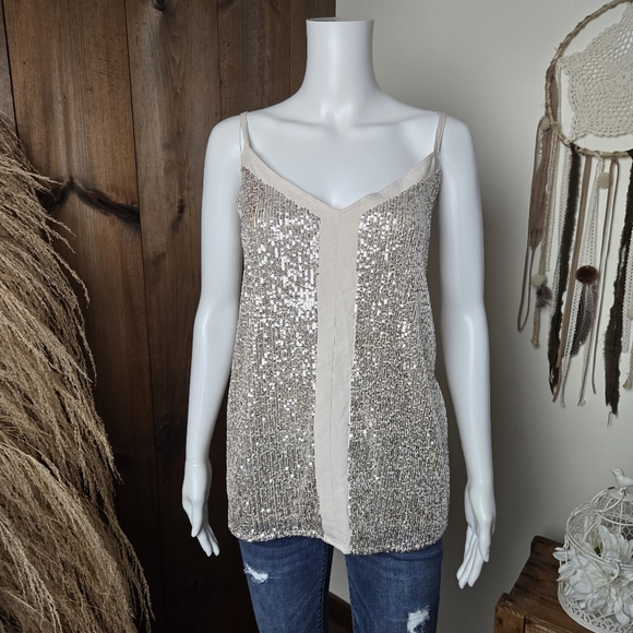 NWT Maurice's Sequin V-neck Tank Top - Picture 2 of 11